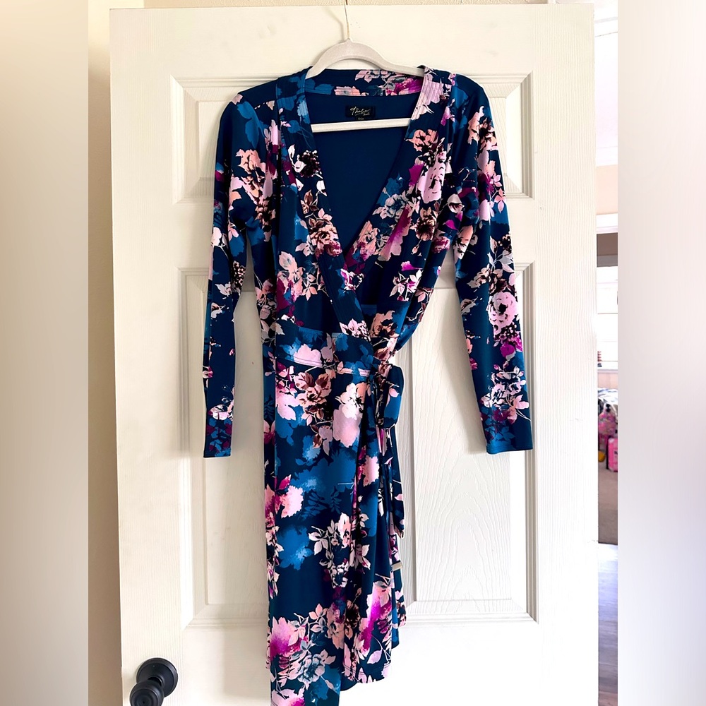 Thalia Navy Blue Dress Size Small